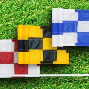 Golf Poles + Flags (Checkered)