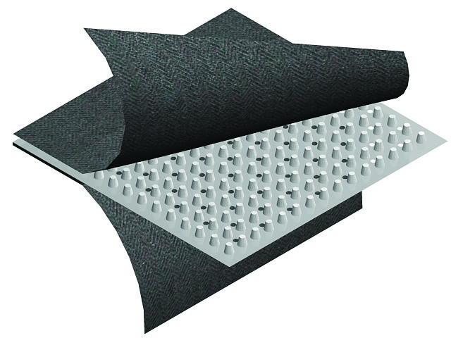 DeckFlow double-sided drainage mat product close-up
