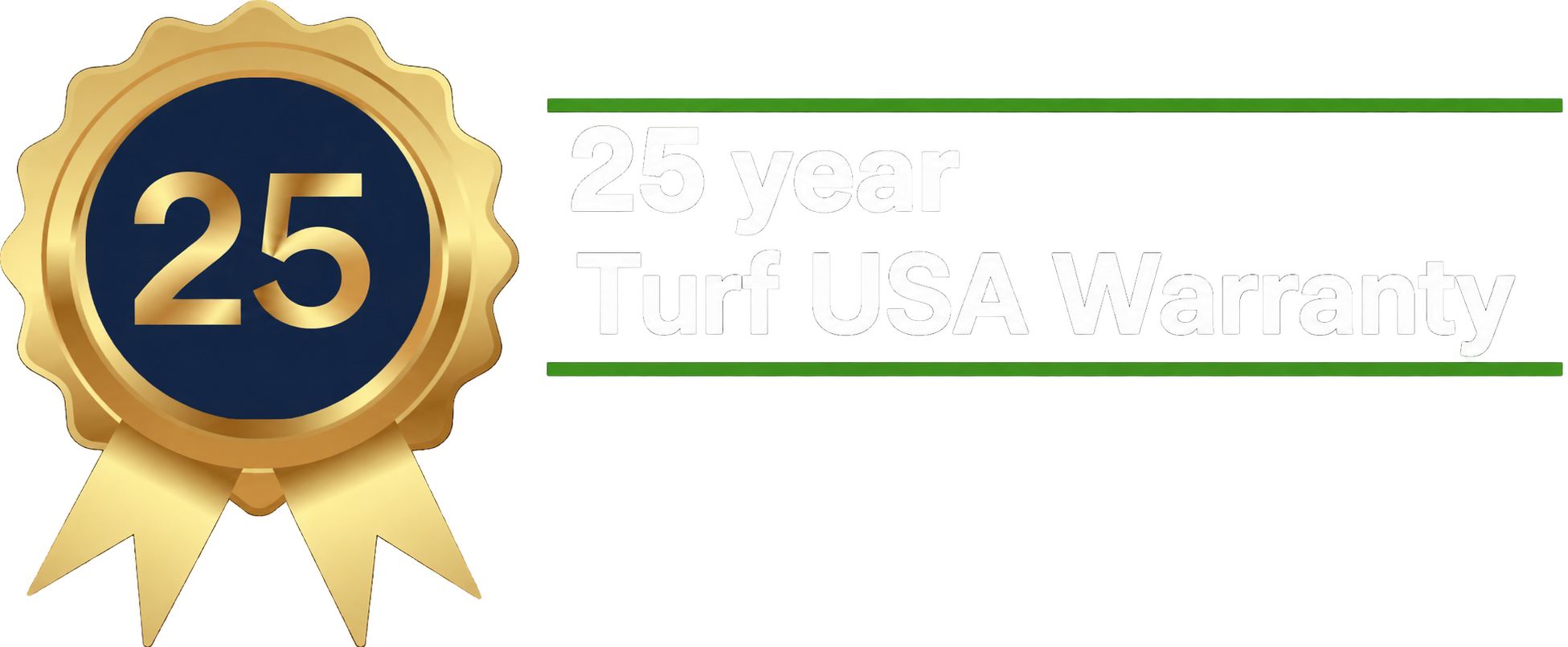 25-year Turf USA warranty badge